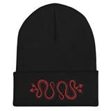 Duality (Red) Cuffed Beanie